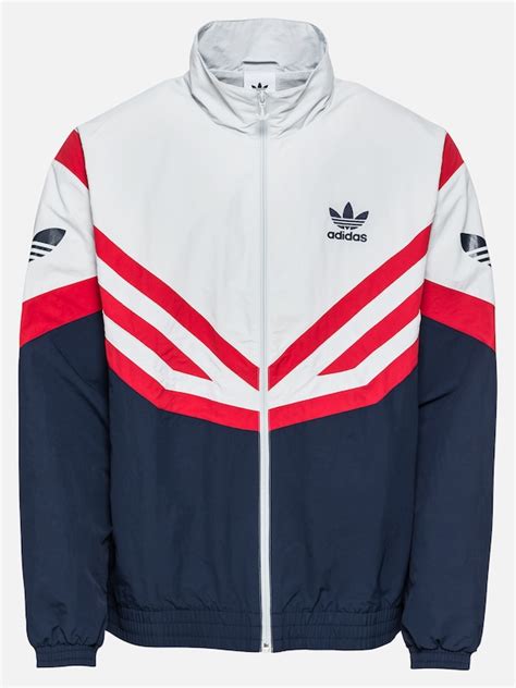 adidas jacke weiß blau rot|Blaue Jacken .